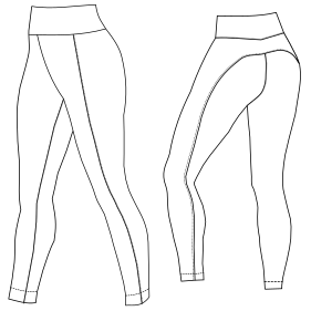 Fashion sewing patterns for Leggings 9066